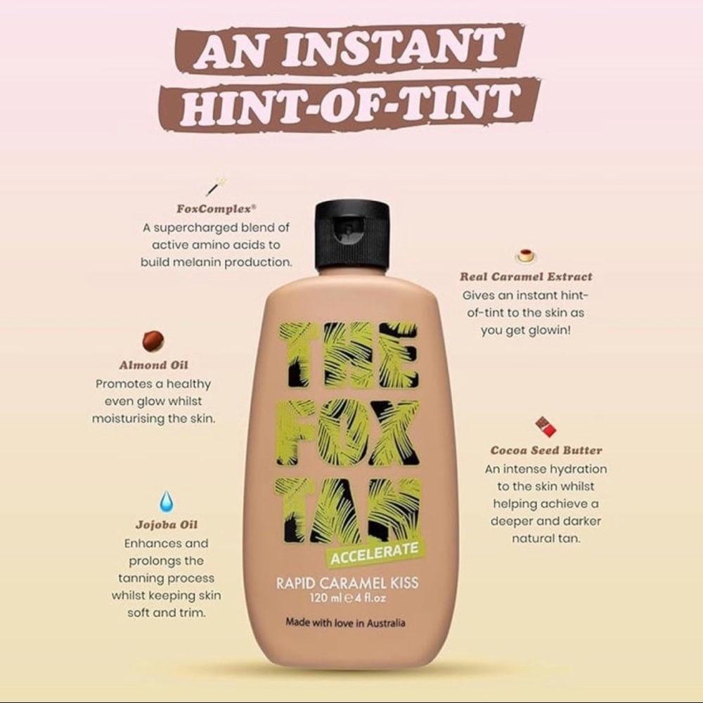 The Fox Tan Caramel Kiss Tanning Lotion - Picture 2 of 4